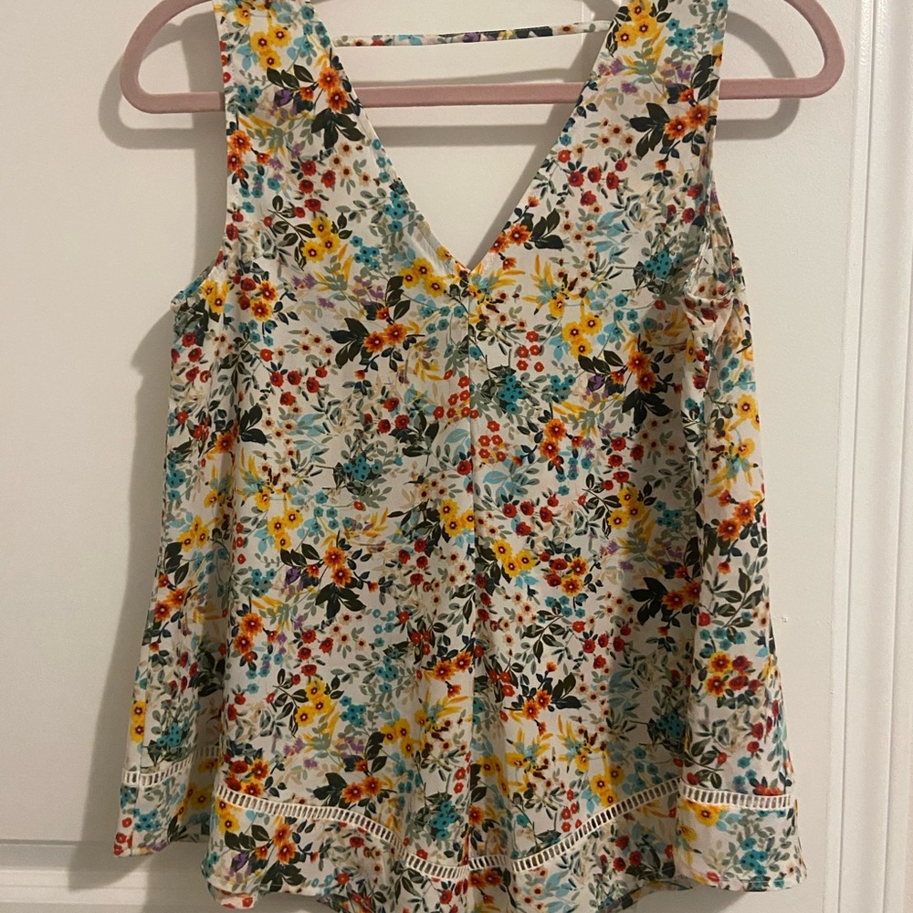 Floral Sleeveless Top